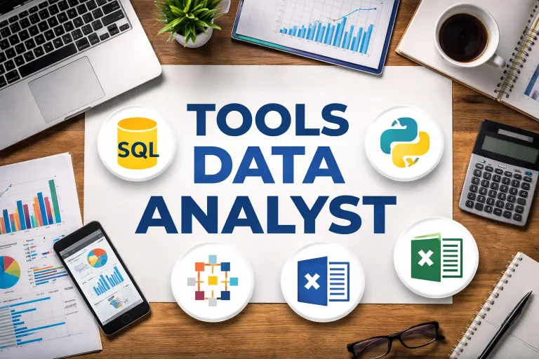 Tools Data Analyst seperti SQL Python Tableau dan Excel untuk analisis data
